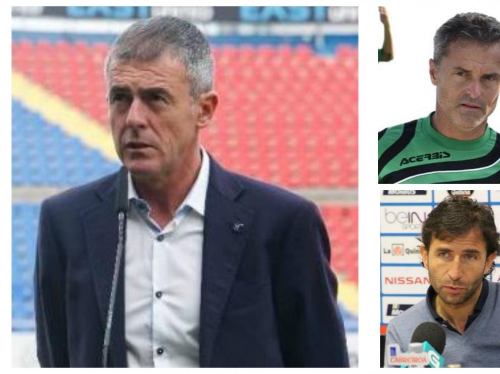 Cinco de los entrenadores tanteados por el Real Zaragoza en las últimas horas: Lucas Alcaraz, Fran Escribá, Rubi, Luis Milla y Rubén Baraja.