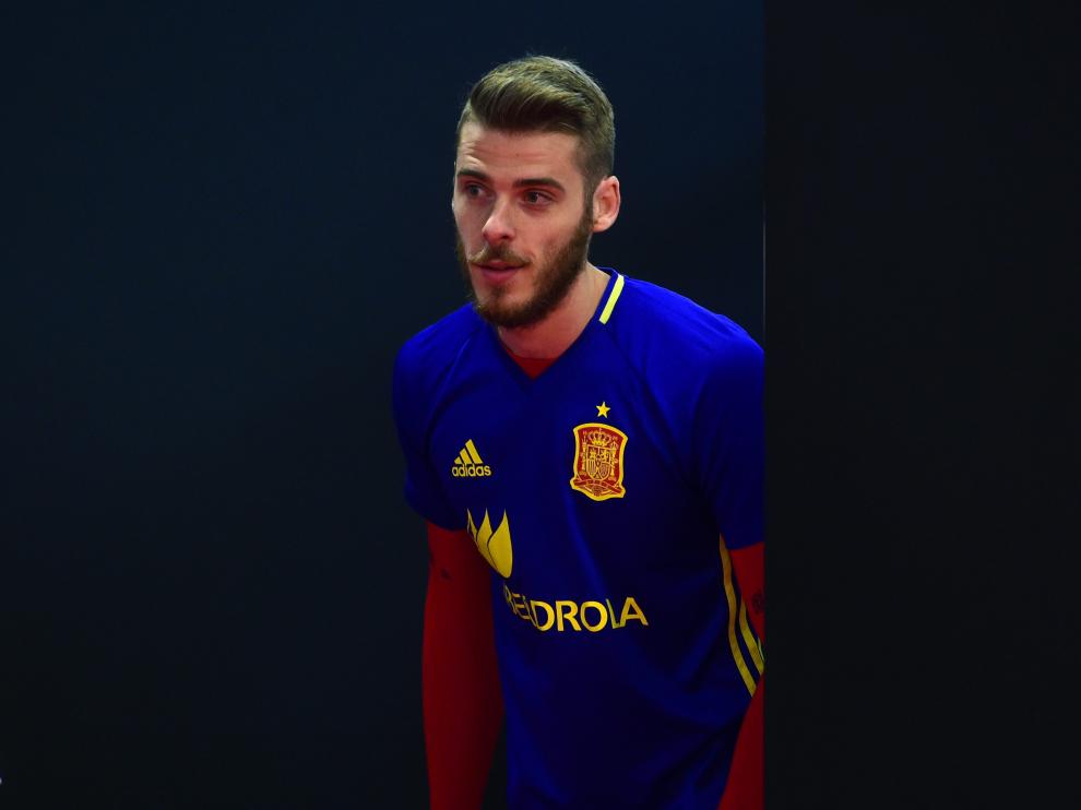 De Gea llega a la sala de prensa para declarar su inocencia en el supuesto escándalo