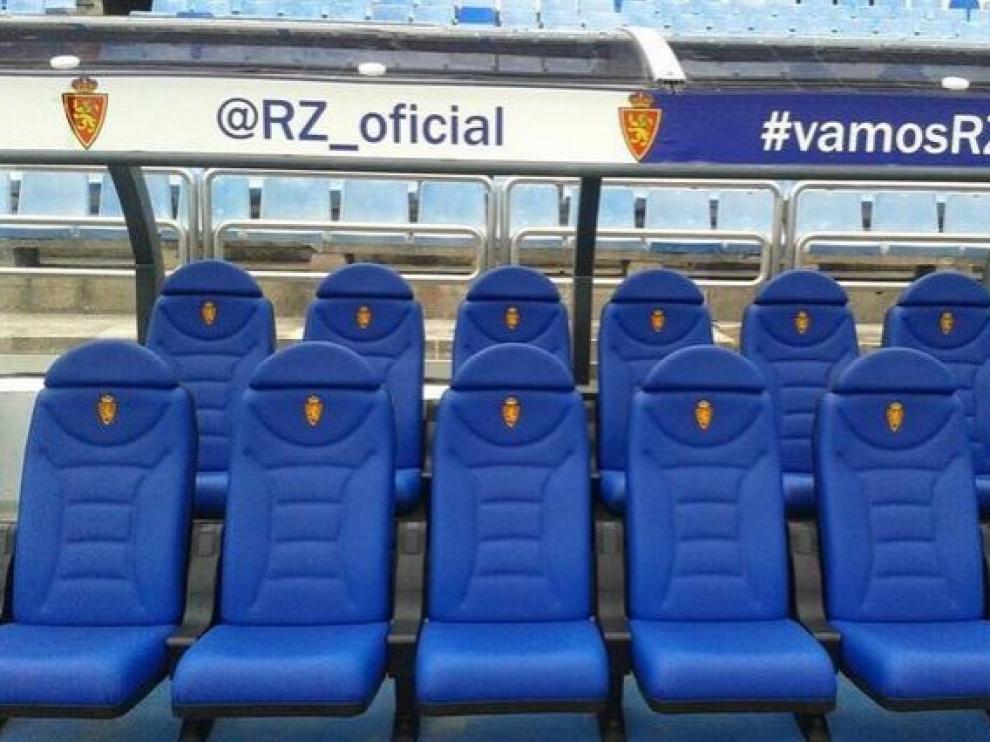 El banquillo del Real Zaragoza es uno de los que todavía no tienen inquilino