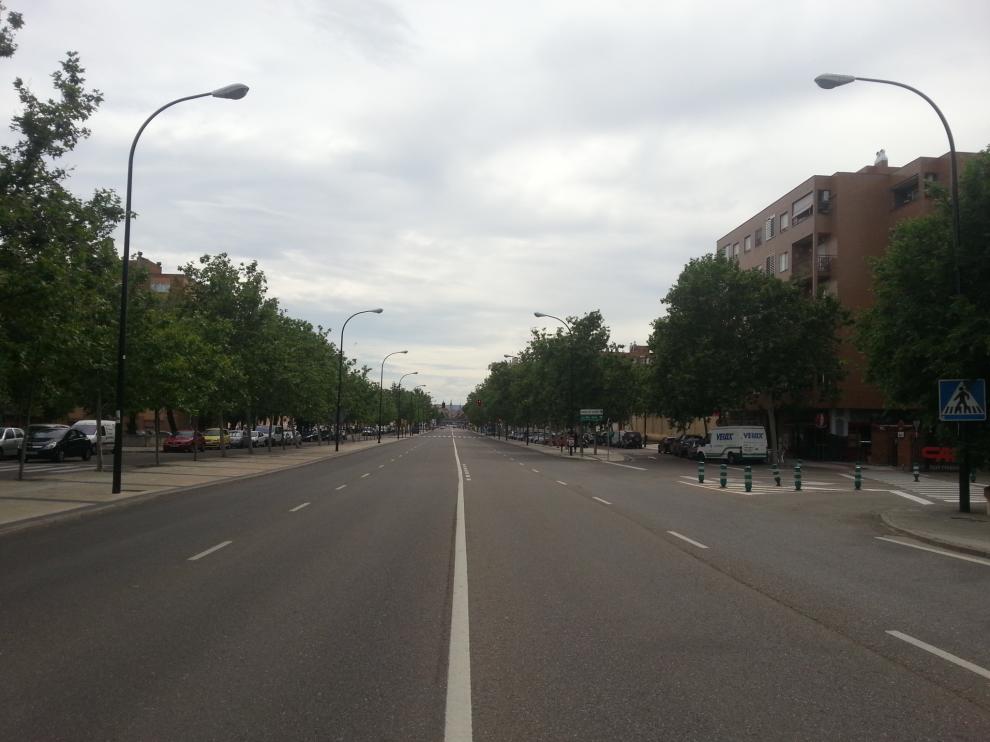 Tramo de la avenida de Cataluña.