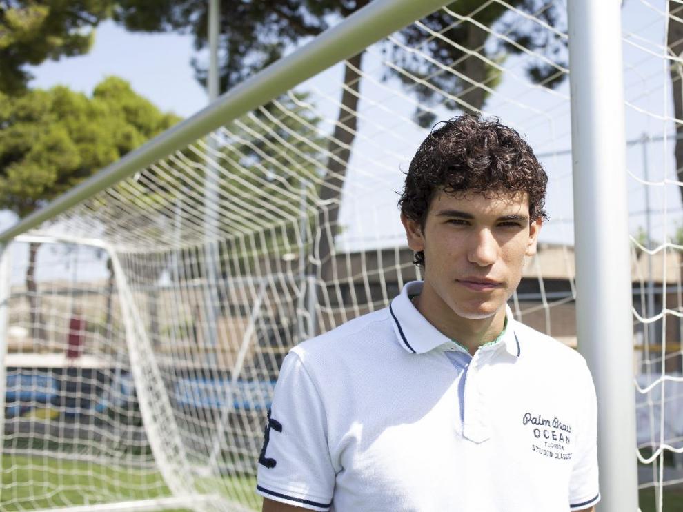 Jesús Vallejo, en la Ciudad Deportiva del Real Zaragoza.