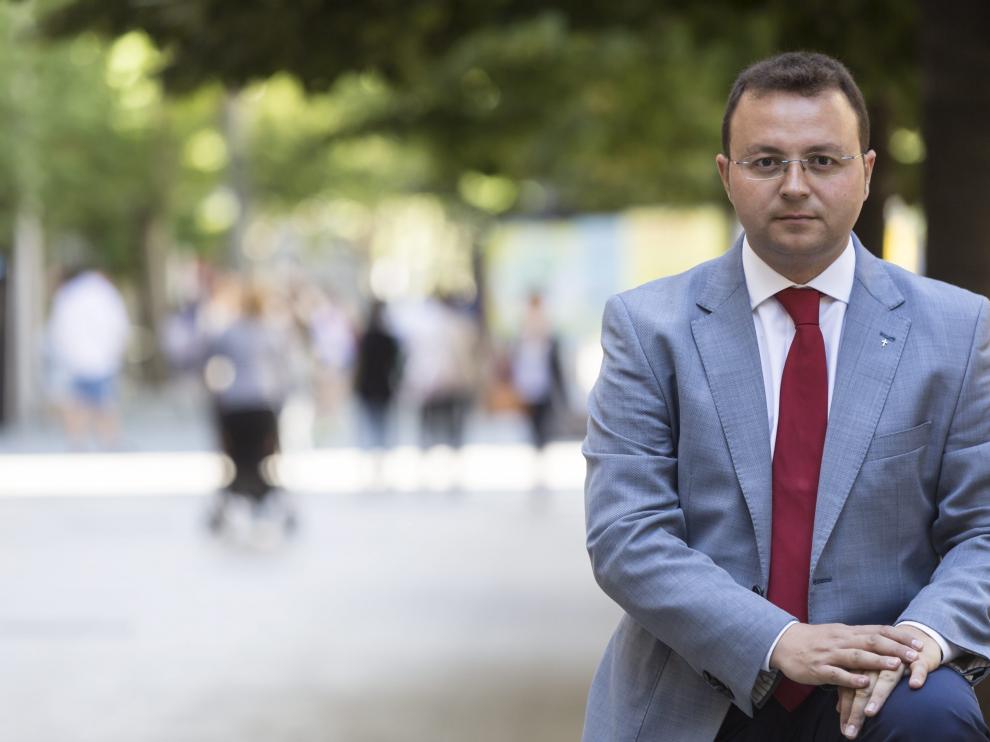 Eduardo Gómez, nuevo director general de ESIC, el pasado viernes en Zaragoza.