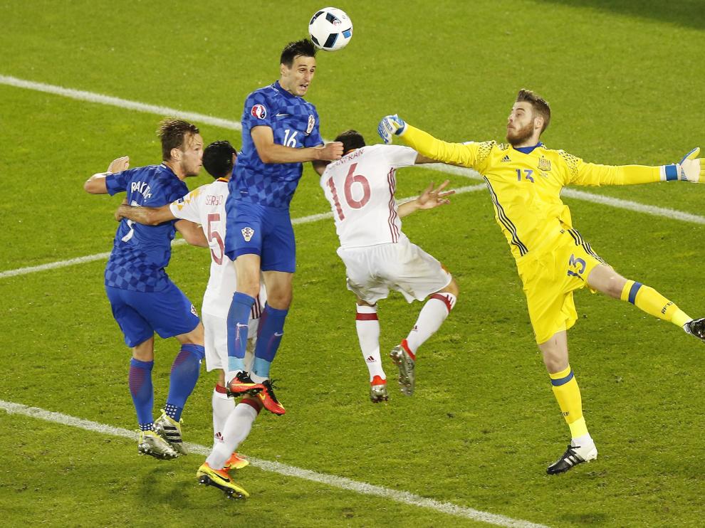 España dejó escapar ante Croacia el primer puesto de grupo en la Eurocopa.