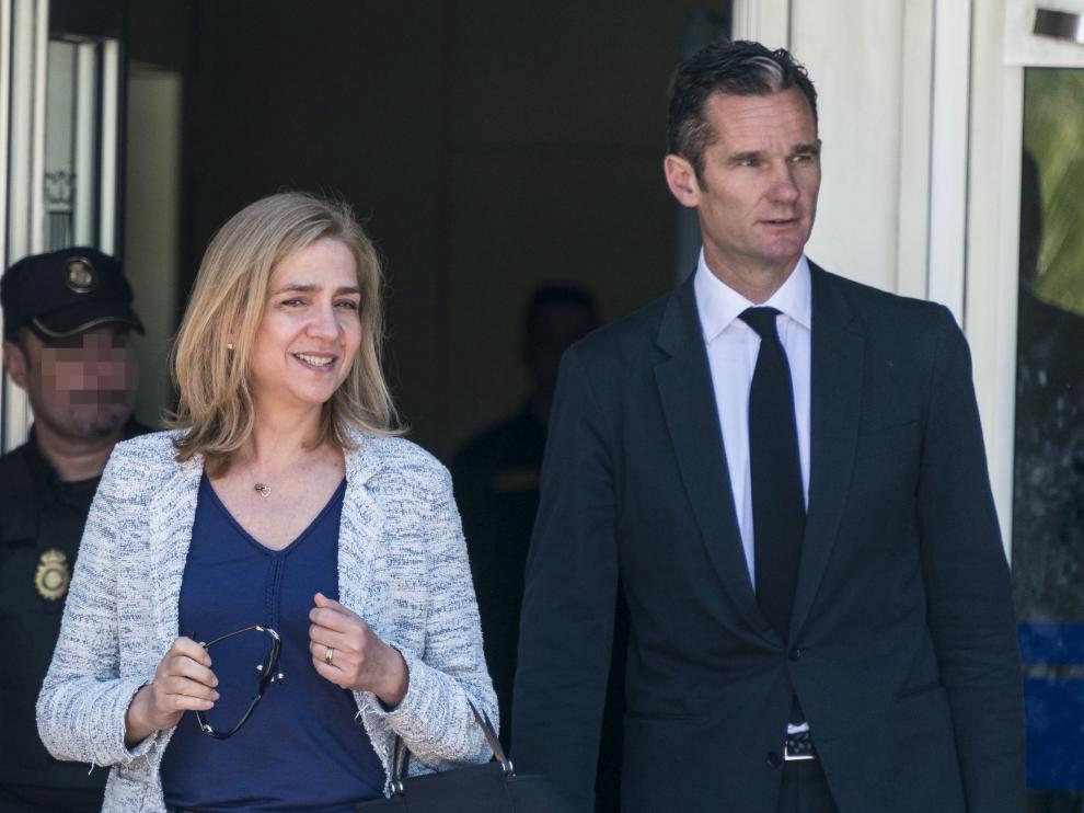 La infanta Cristina e Iñaki Urdangaron en la última sesión del juicio del caso Nóos.