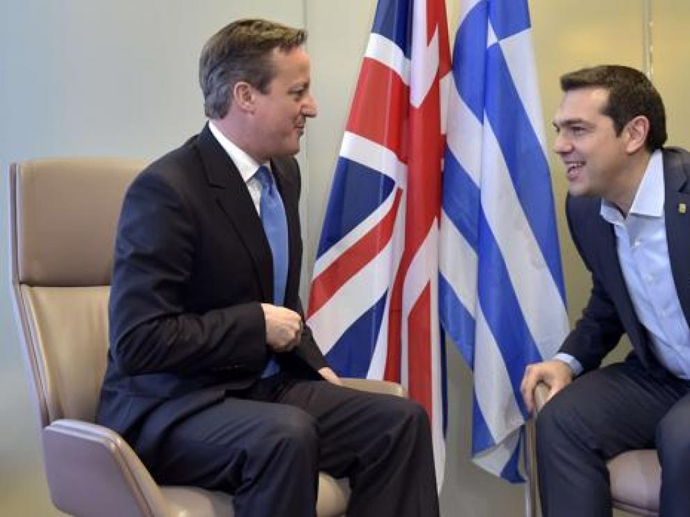 Cameron con Tsipras en 2015.