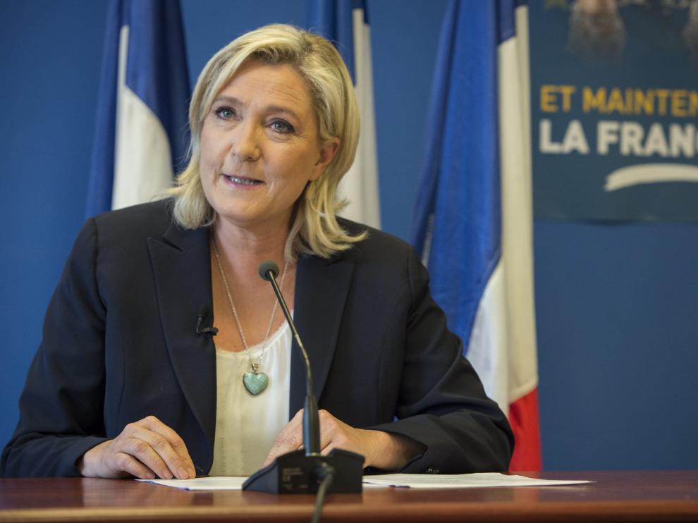 La candidata ultraderechista a las presidenciales francesas, Marine Le Pen.