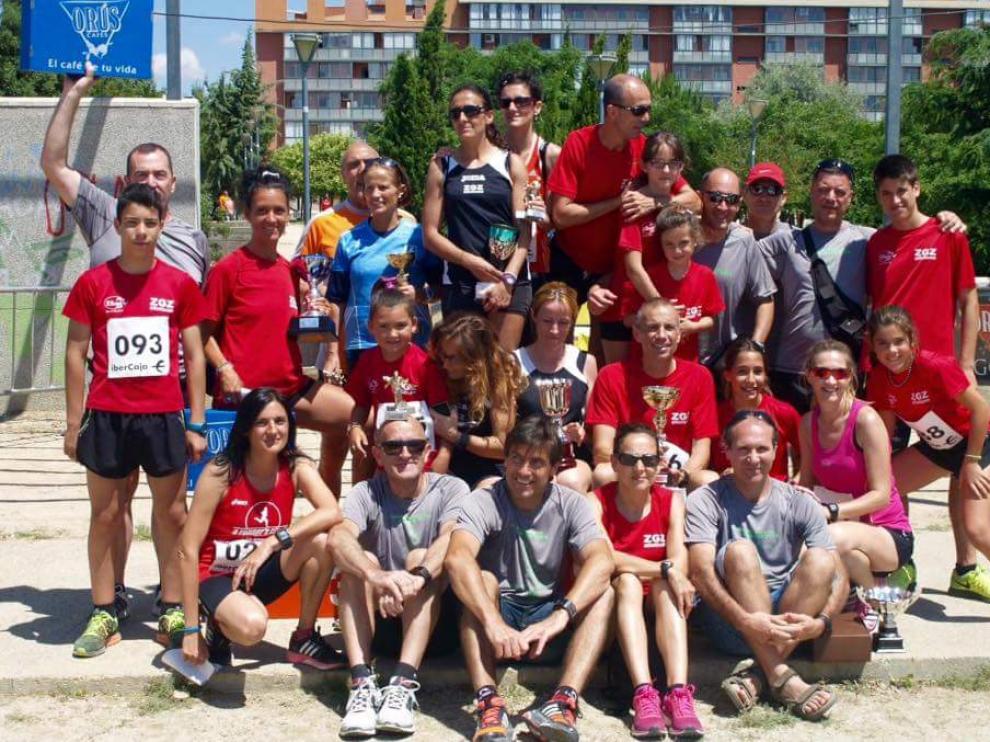 Algunos de los integrantes del nuevo equipo, en la carrera Parque Goya