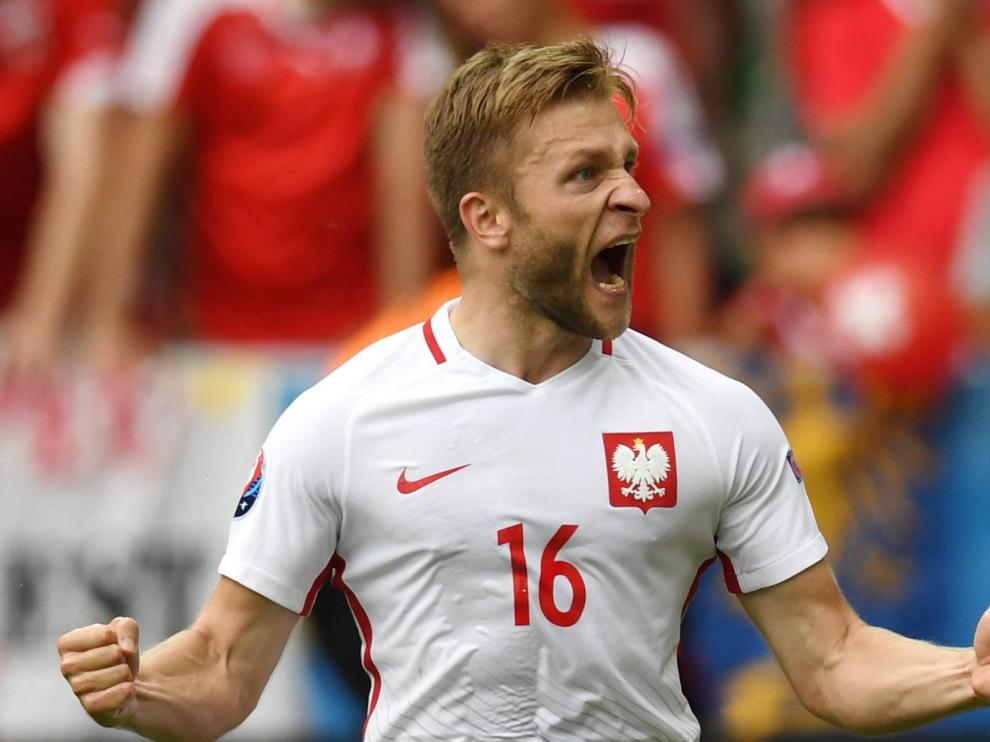 Jakub Blaszczykowski, celebra un gol