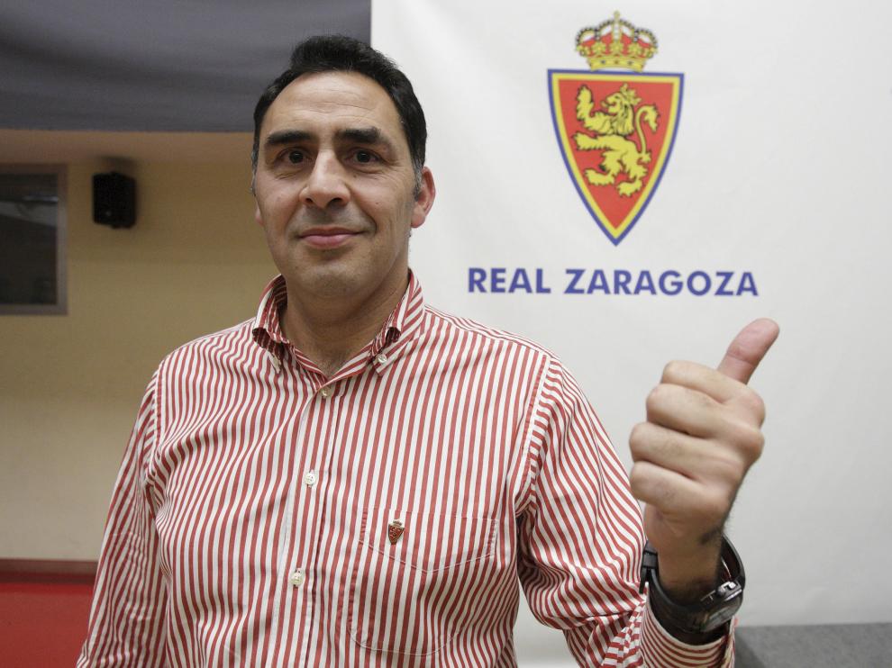 J. Vicente Casanova, presidente de la Federación de Peñas del Real Zaragoza.