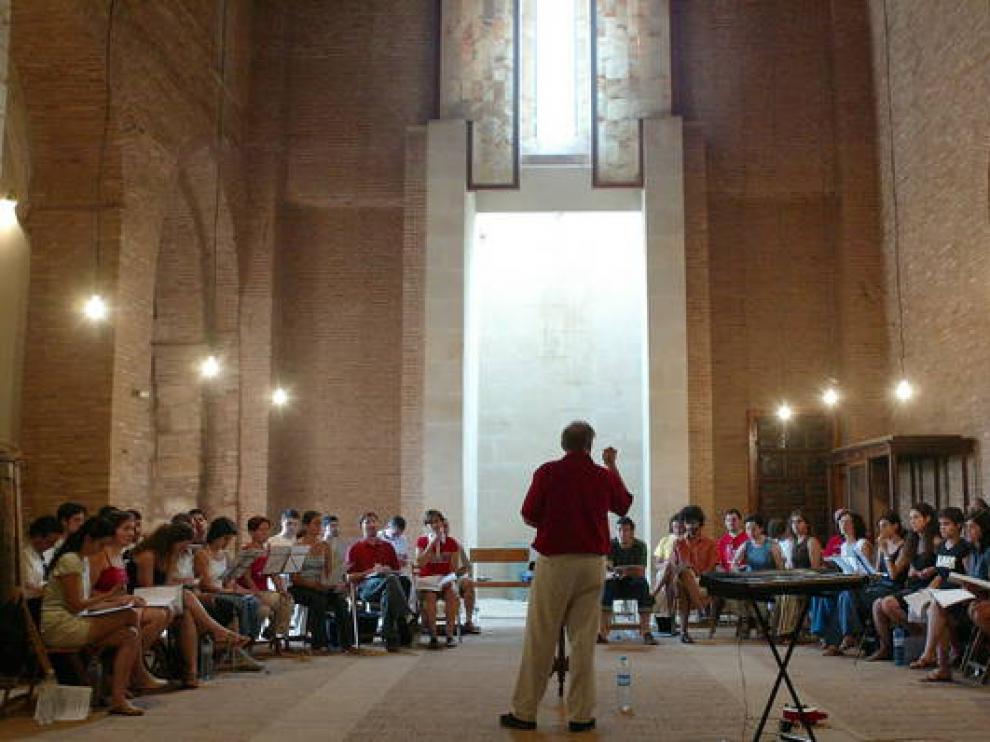 Imagen de un concierto del Festival de Música Antigua de Daroca.