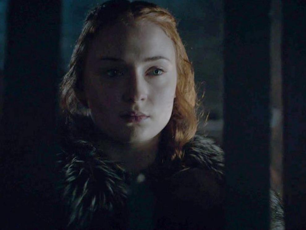 Sophie Turner, Sansa Stark en un capítulo de 'Juego de Tronos'