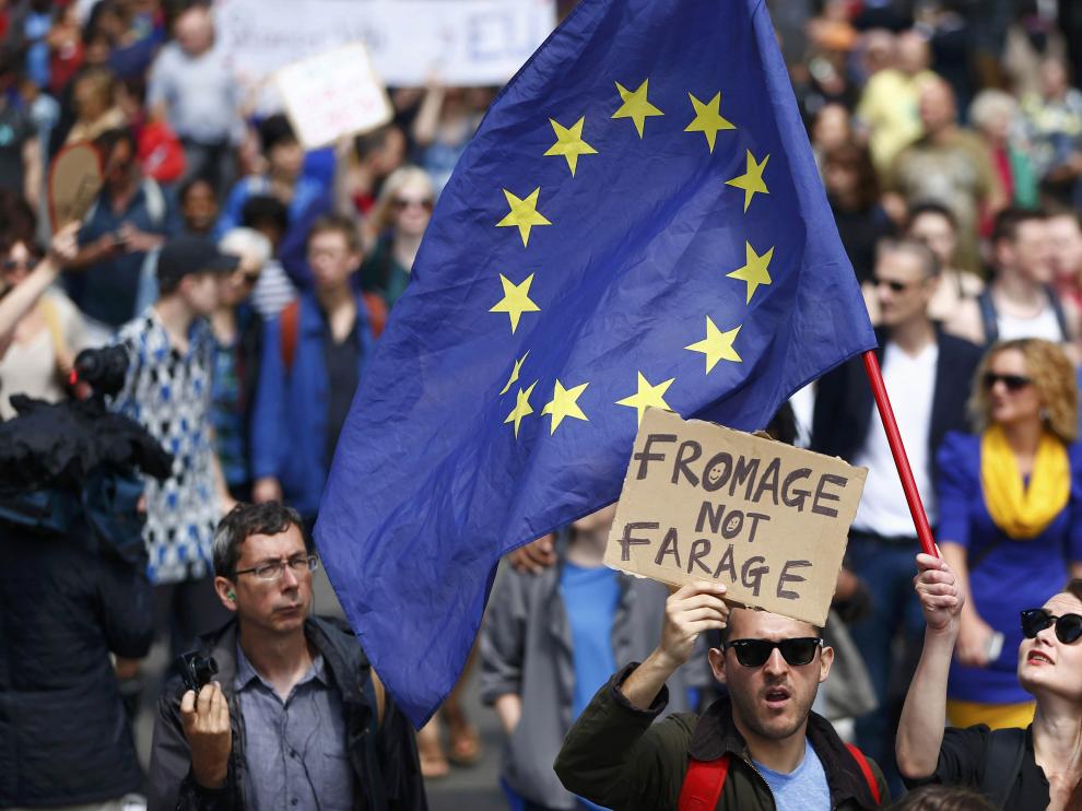 Manifestación en contra del 'brexit'