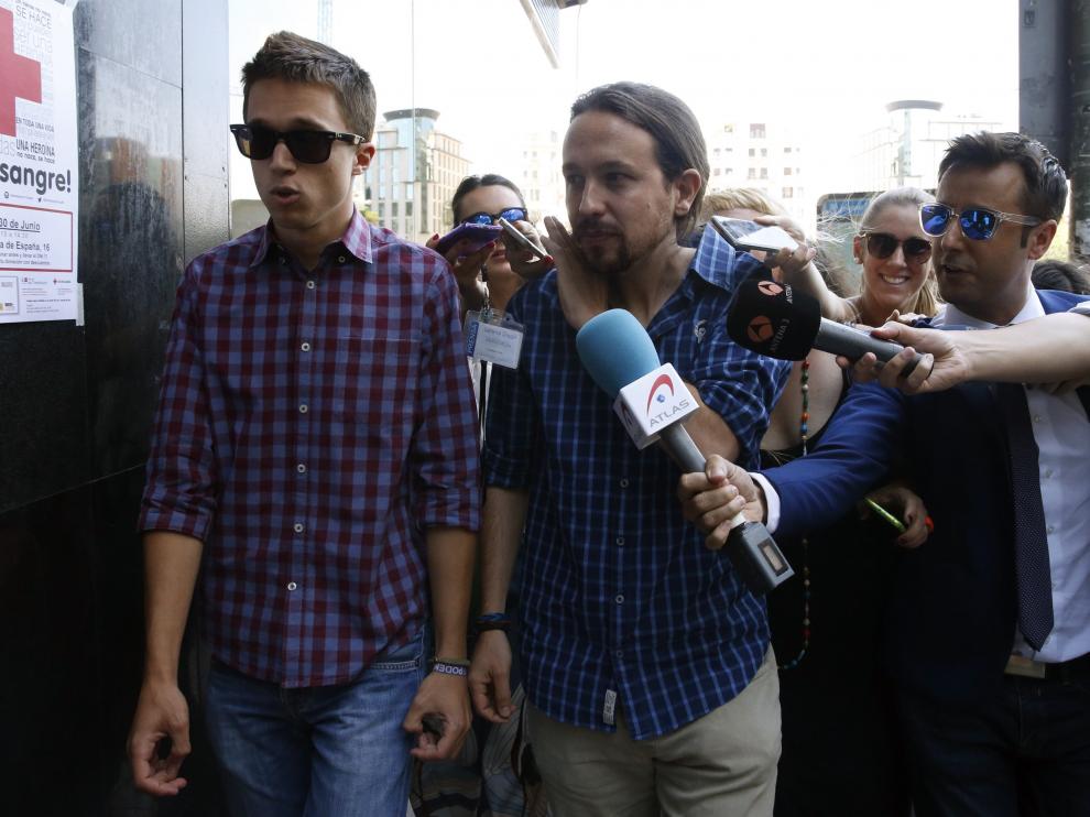 Foto archivo Iñigo Errejón y Pablo Iglesias