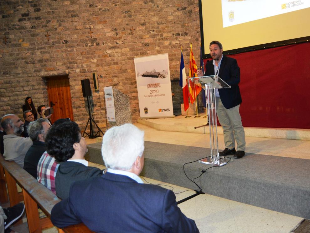José Luis Soro en la clausura de las jornadas de Canfranc.