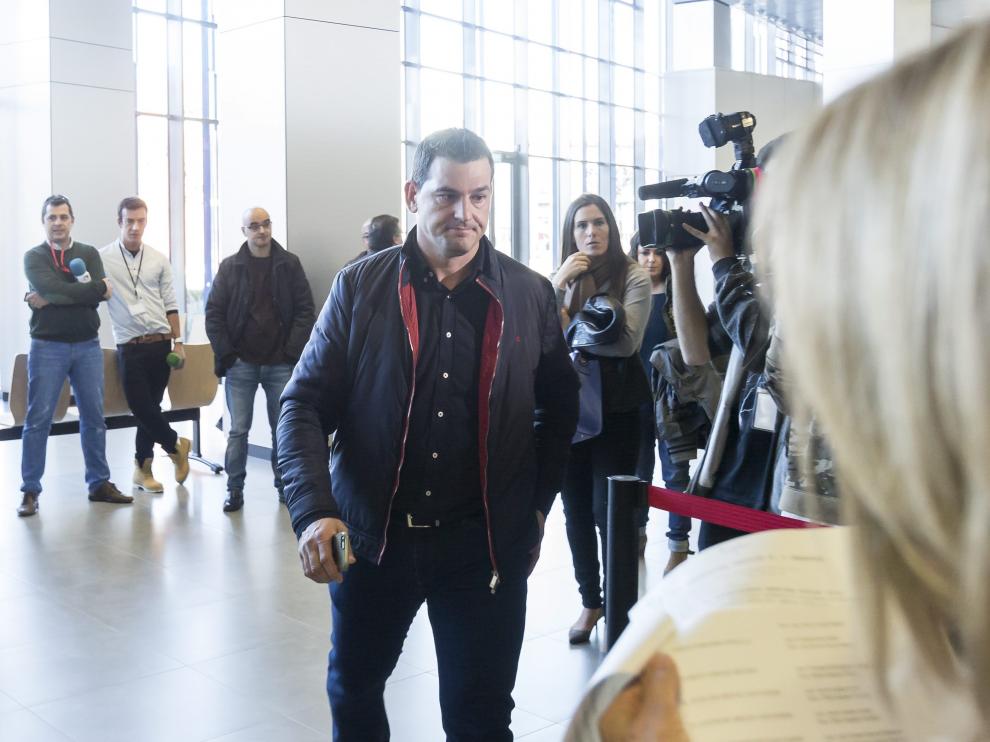 Jorge Embarba Pinilla, en los pasillos de la Ciudad de la Justicia, el pasado mes de enero.