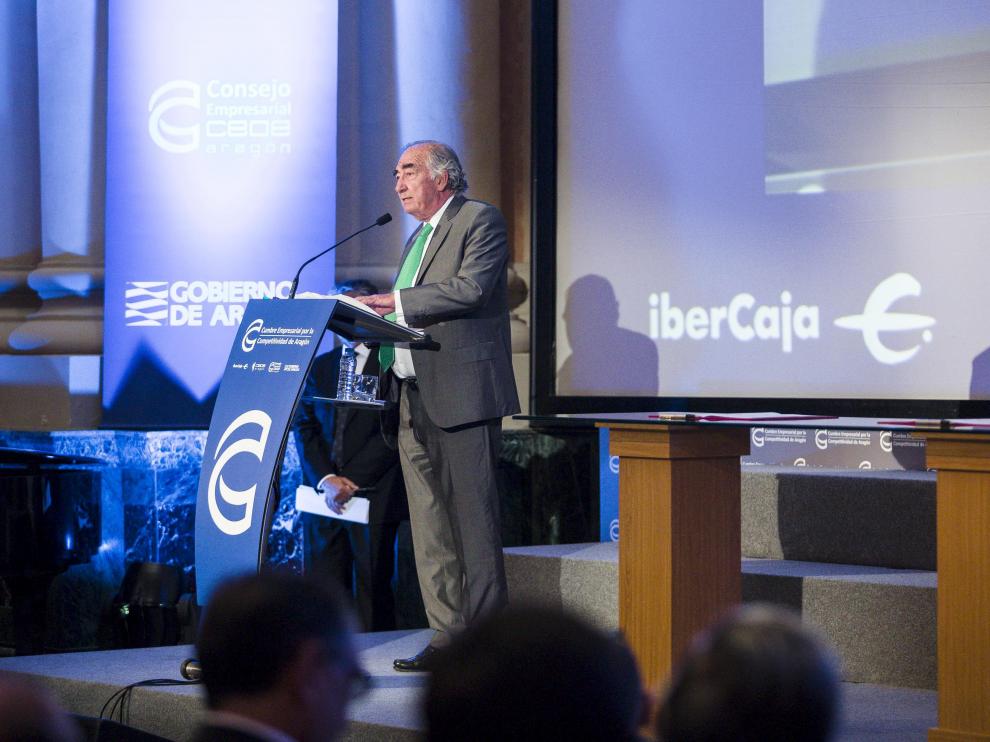 Amado Franco, durante su intervención en la Cumbre para la Competitividad de este martes.