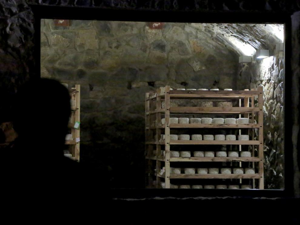 Cava de quesos inaugurada ayer por la empresa turolense Quesos Sierra de Albarracín.