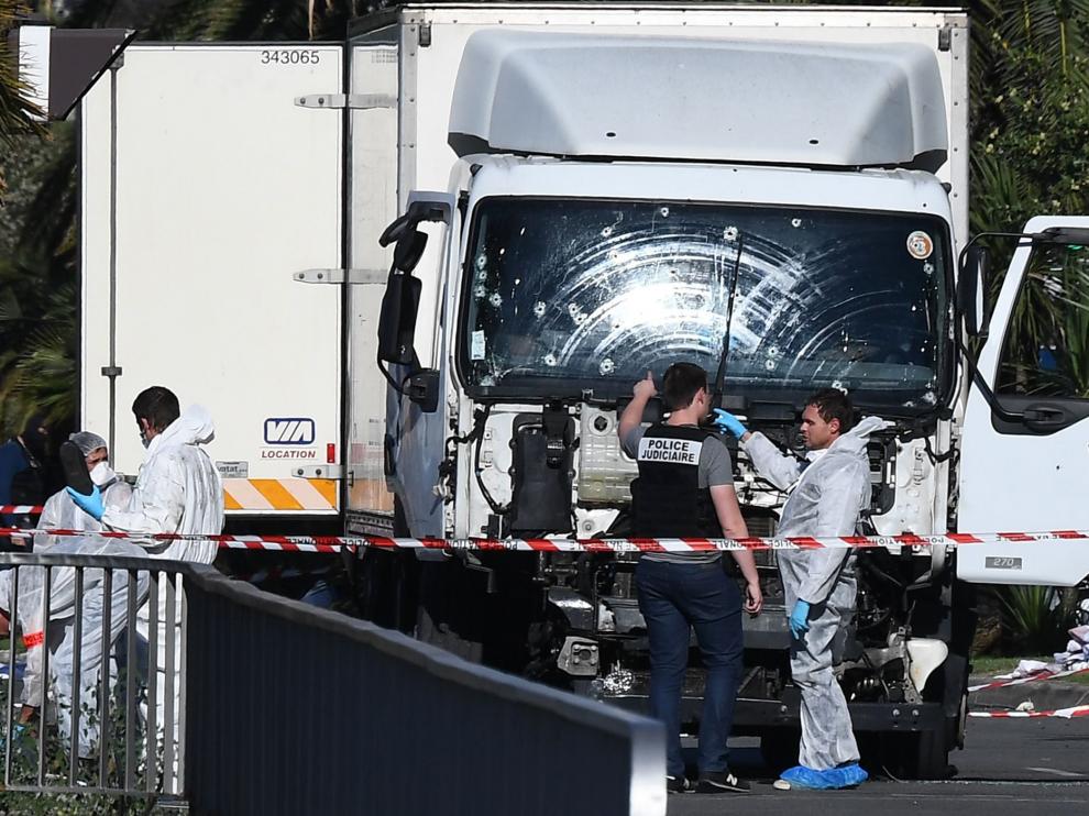 Imágenes posteriores al atentado en Niza