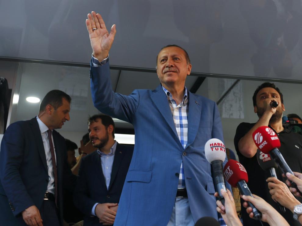 ?Erdogan, durante una comparecencia pública