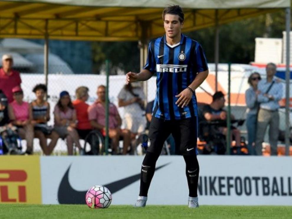 Ravzan Popa, en un partido del Inter de Milán Primavera, puede ser nuevo defensa central del Real Zaragoza en muy poco tiempo.
