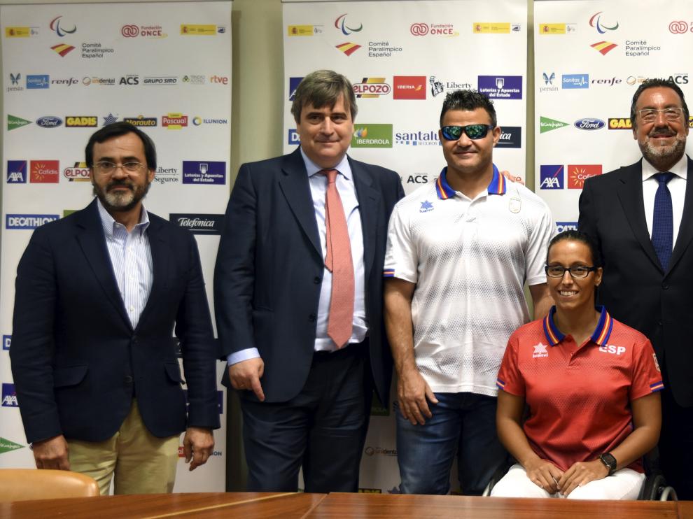 Delegación del equipo paralímpico en Madrid