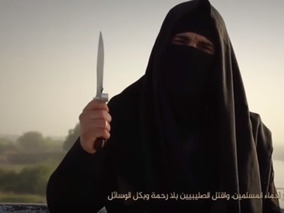 El hombre que aparece en un nuevo vídeo de Estado Islámico contra Francia.