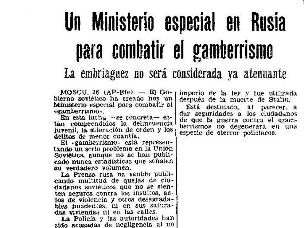 Noticia publicada en HERALDO DE ARAGÓN
