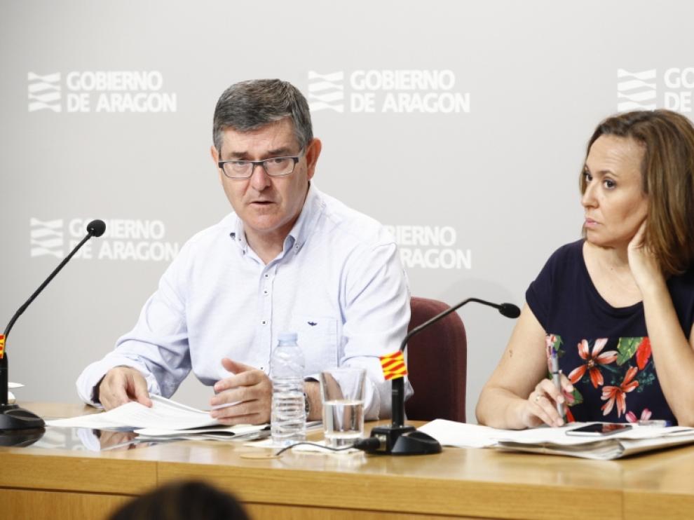 Vicente Guillén y Mayte Pérez en una imagen de este martes.