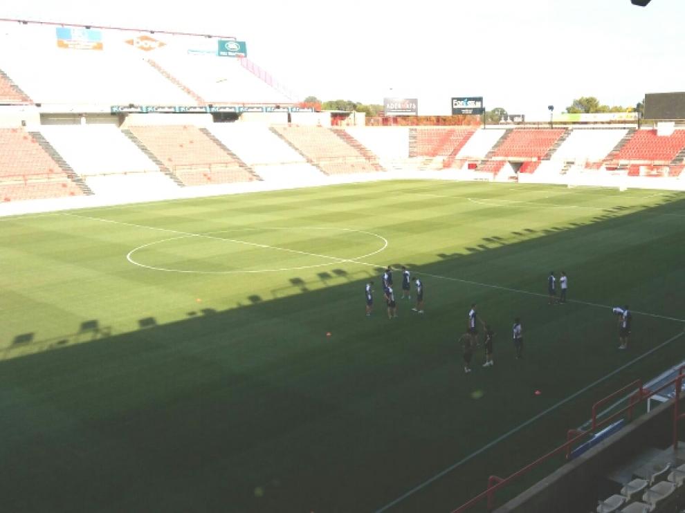 Zapater y Cani, juntos en el once inicial de Tarragona