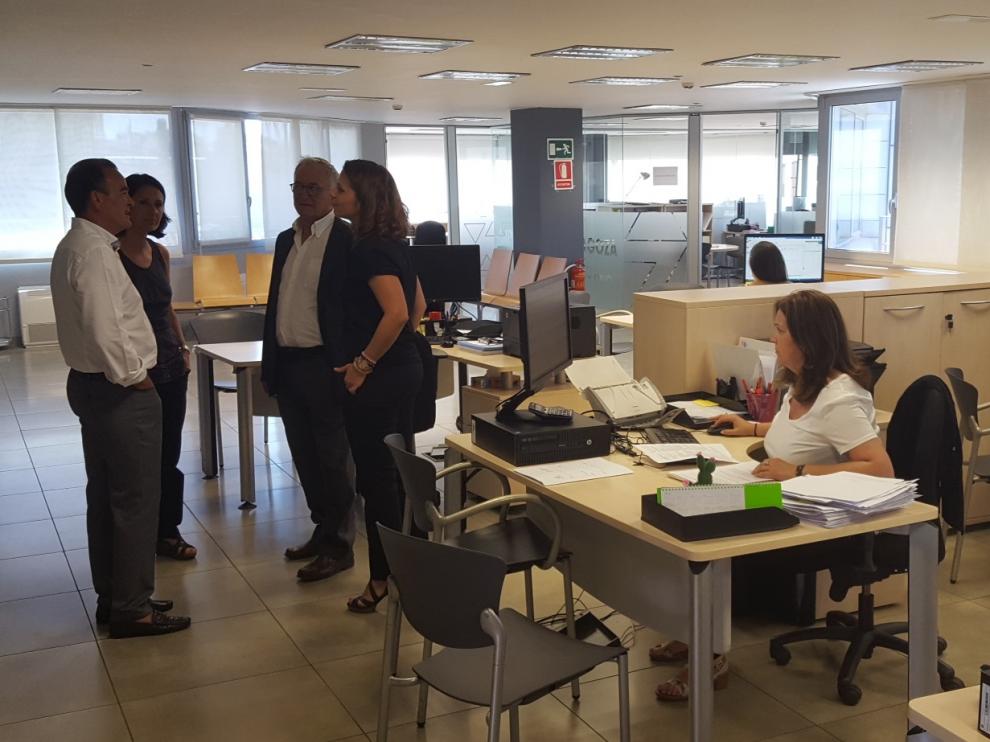 Sánchez Quero, en su visita de este lunes