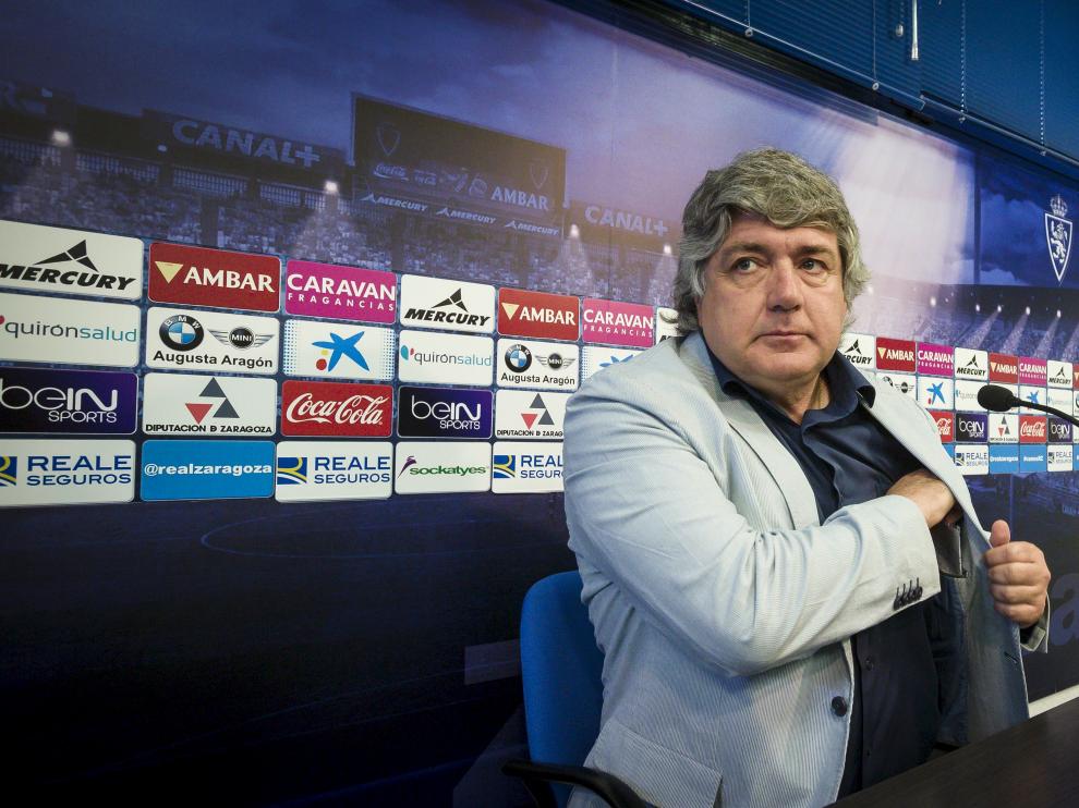 Narciso Juliá, en la sala de prensa de la Ciudad Deportiva.