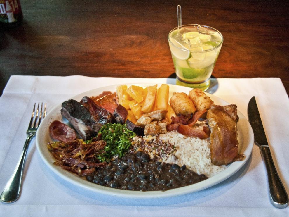 Uno de los patos del restaurante brasileño Rubaiyat, que acercan a los comensales la gastronomía brasileña.