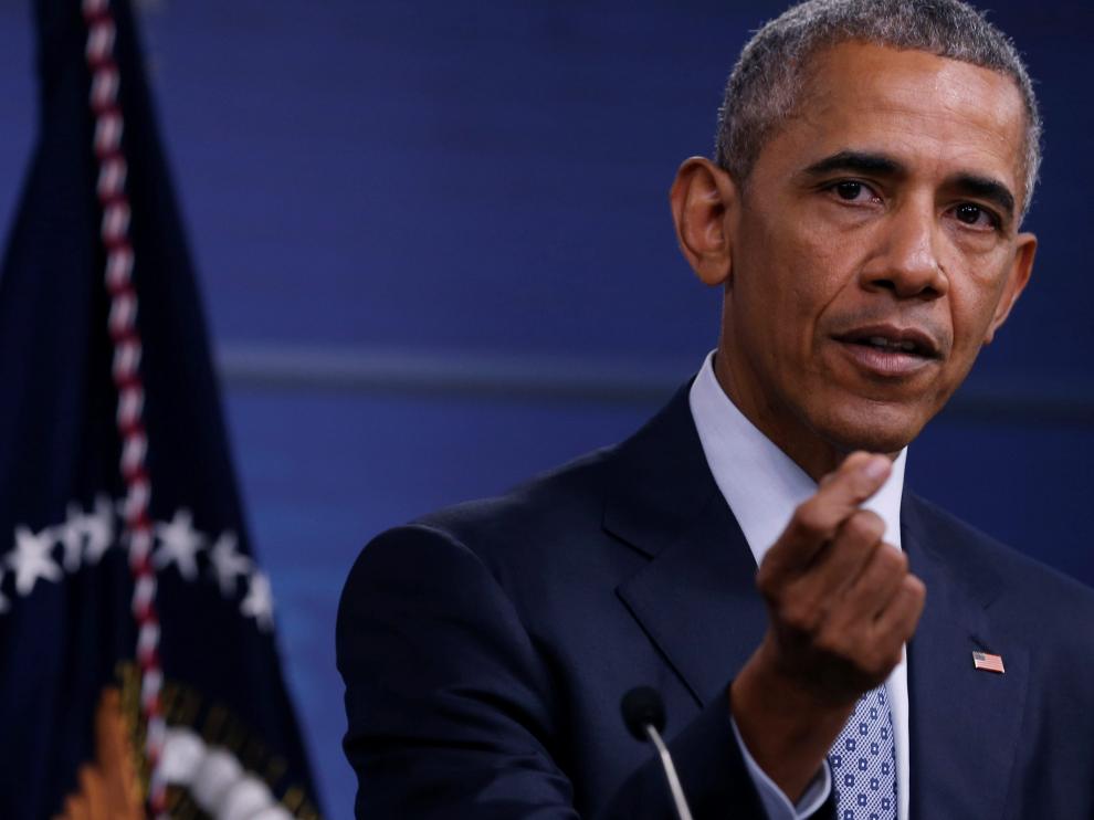 Obama durante una rueda de prensa en Virginia.