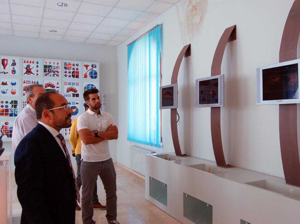 El presidente de la Diputación provincial de Soria, Luis Rey, en una visita reciente al Museo de la Cerámica de Quintana Redonda