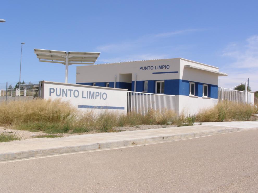 El punto limpio se ubica en una parcela del polígono industrial de Tarazona.