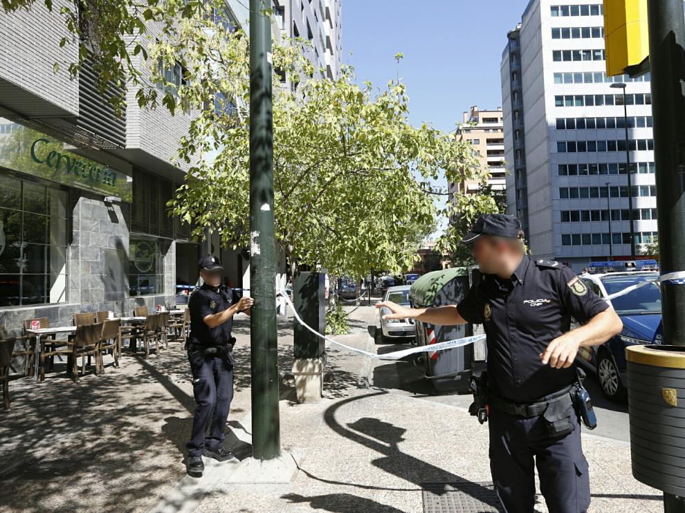 La Policía, en los alrededores de Aragonia, tras el tiroteo