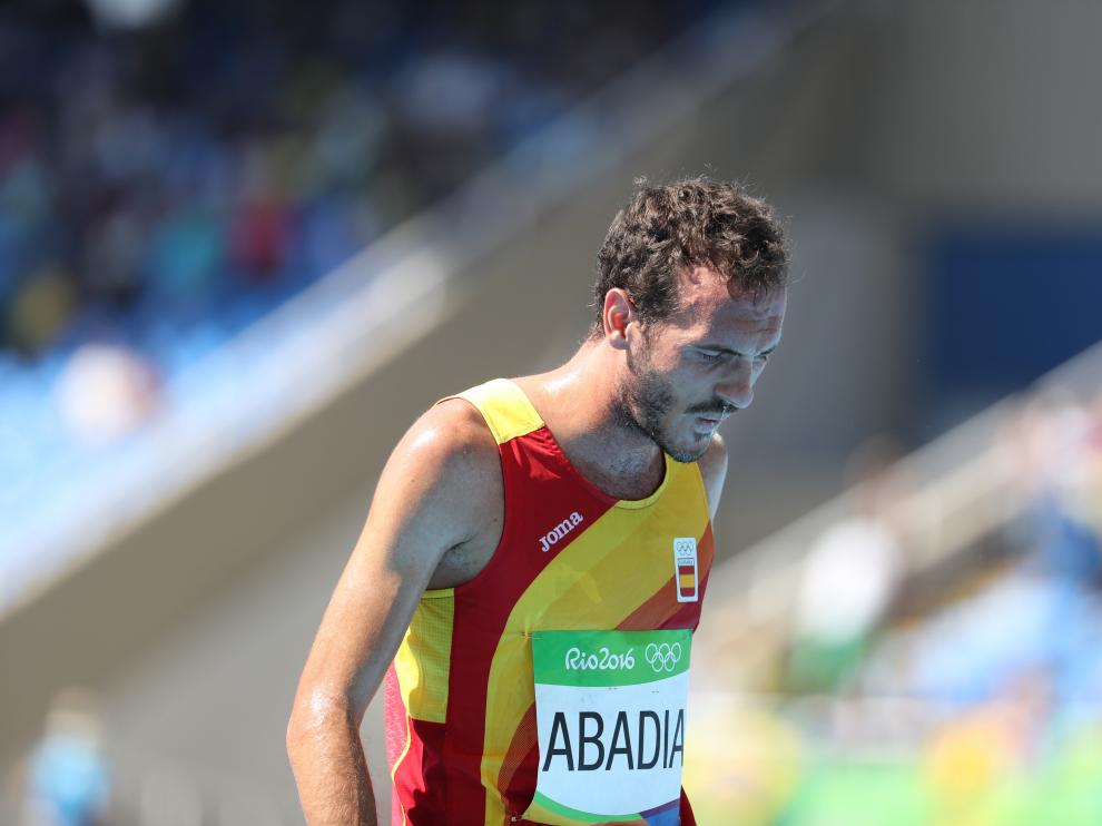 El atleta aragonés Toni Abadía.