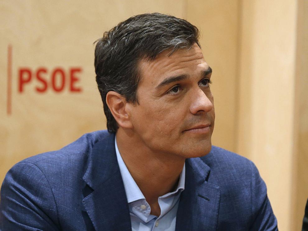Sánchez, durante la reunión de la Ejecutiva del PSOE de este miércoles.