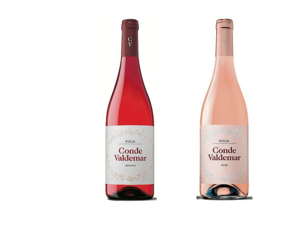 Los vinos rosado y rosé de Bodegas Valdemar.