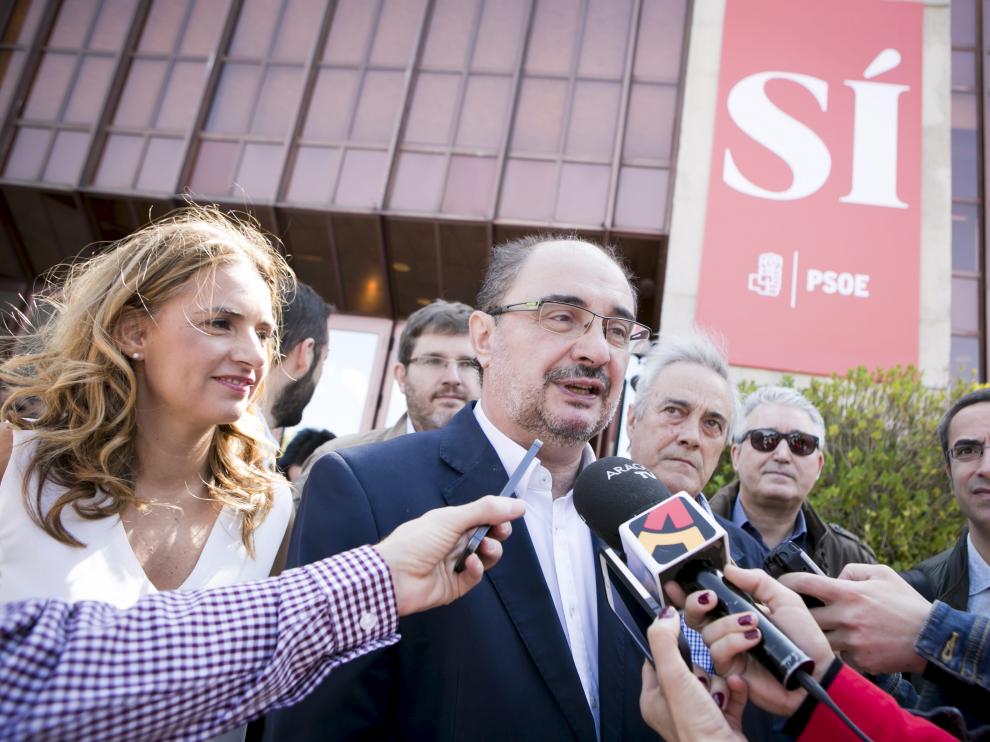 El presidente de Aragón y barón territorial socialista, Javier Lambán