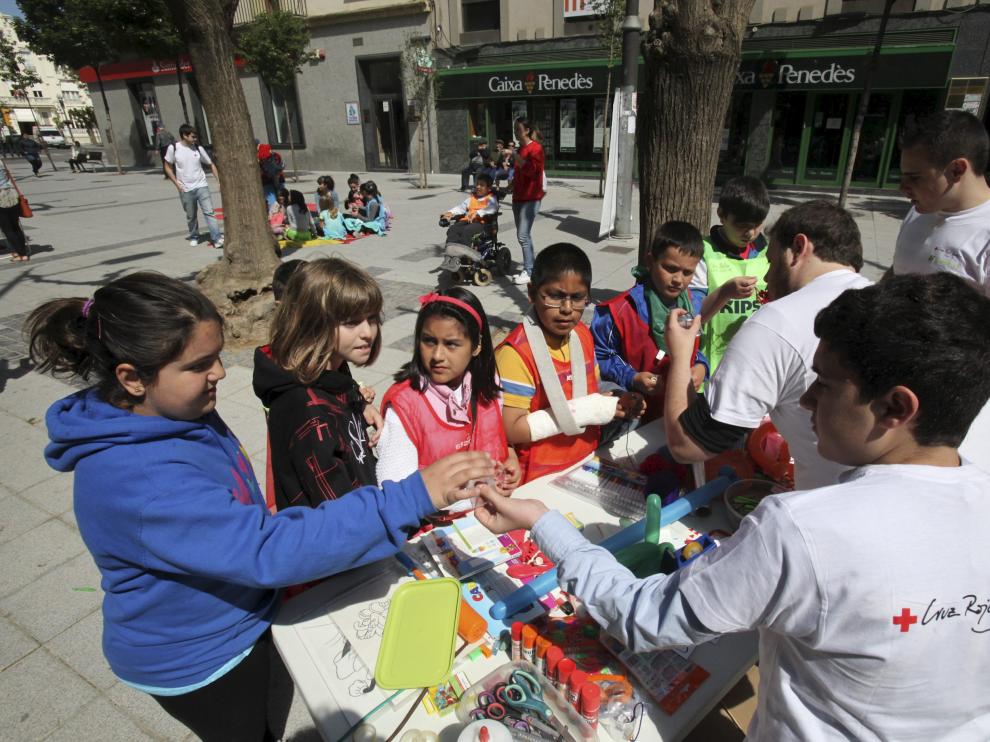 Foto archivo de otras actividades de la Cruz Roja Juventud en Huesca