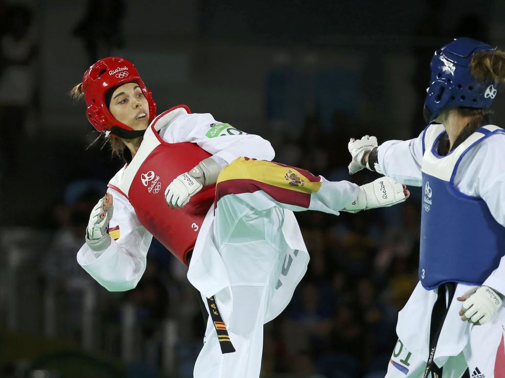 Calvo durante el combate de la final