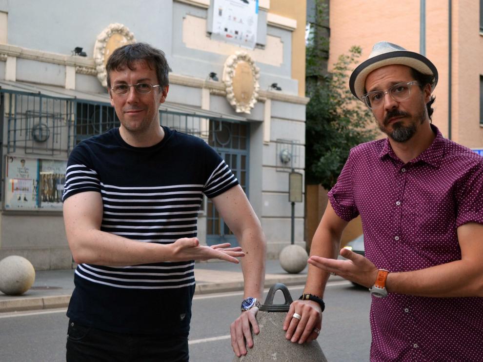Miguel Ángel Lamata y Fele Martínez en Tarazona.