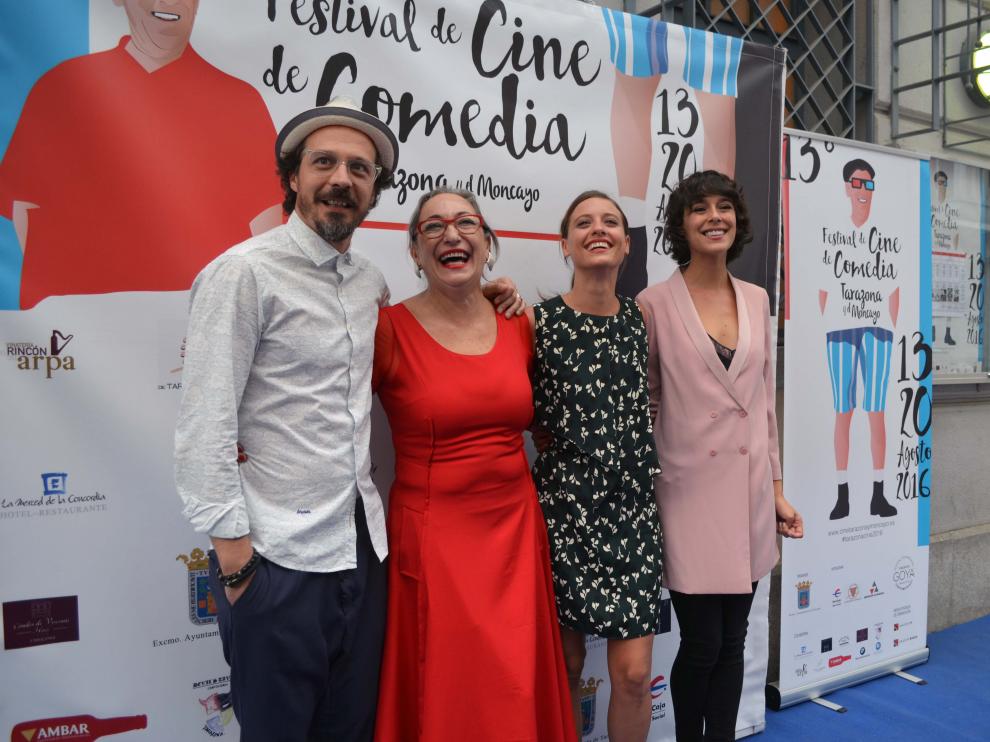 Fele Martínez, Luisa Gavasa, Michelle, Jenner y Belén Cuesta este sábado en Tarazona.