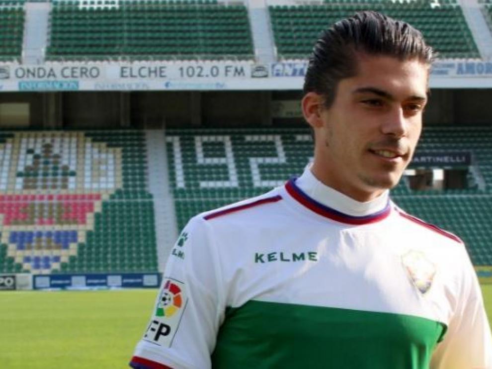 Javier Noblejas, lateral izquierdo del Elche que va a abandonar el club ilicitano.