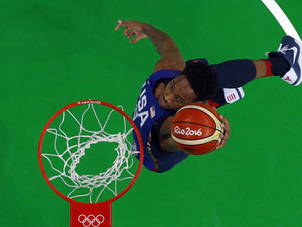 Demar Derozan durante la final olímpica jugada este domingo.