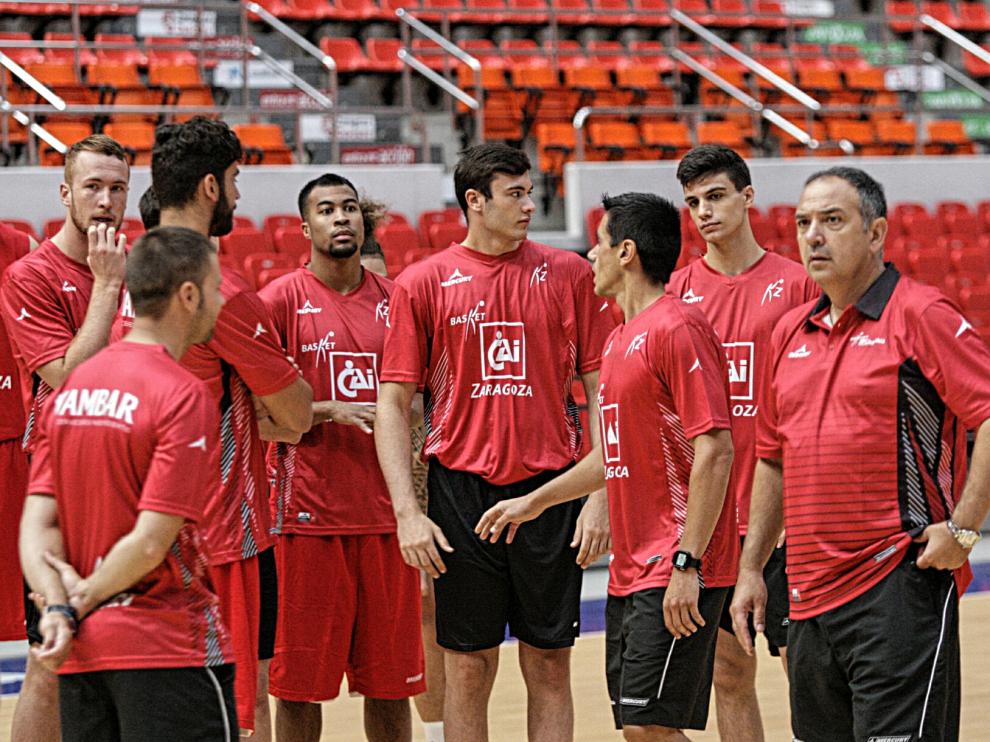 Entrenamiento del CAI Zaragoza.