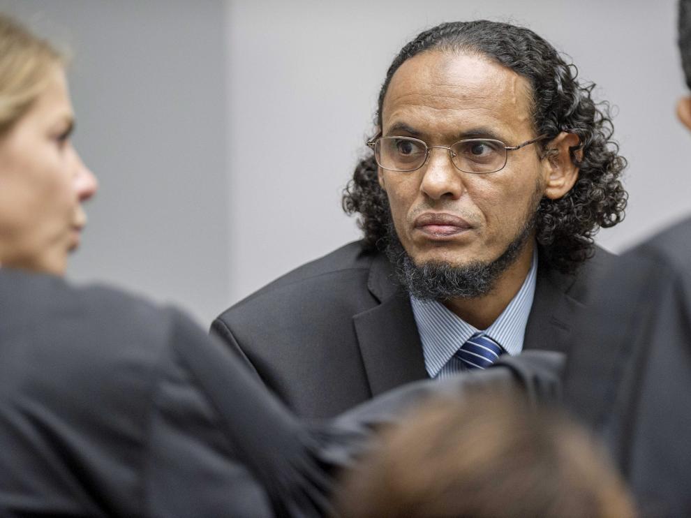 El acusado Achmad al Mahdi al Faqi durante el primer día de juicio
