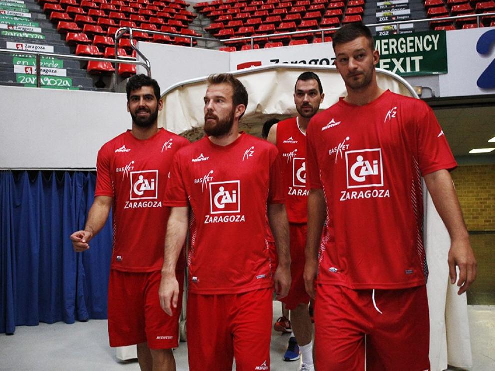 De izquierda a derecha: Miki Servera, Martynas Gecevicius, Filip Kraljevic y Stevan Jelovac.