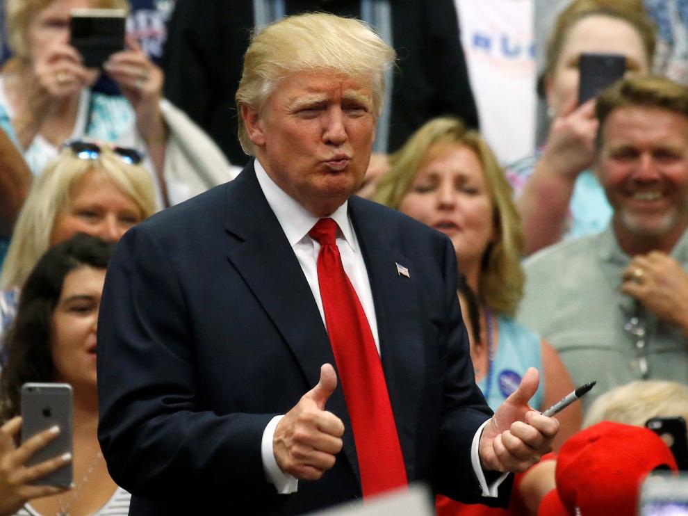 El candidato republicano Donald Trump